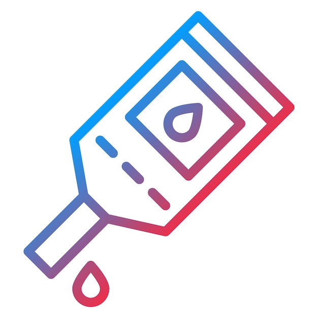 Imagen vectorial del icono de la prueba de glucosa Se puede utilizar para pruebas médicas