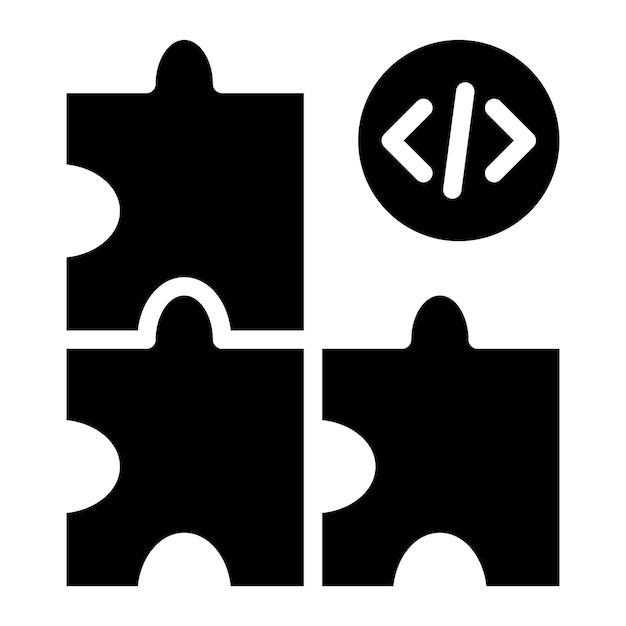 Imagen vectorial de icono de prueba de integración Se puede utilizar para pruebas de software