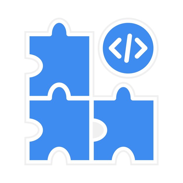 Imagen vectorial de icono de prueba de integración Se puede utilizar para pruebas de software