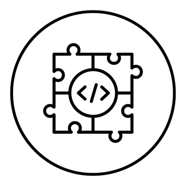 Imagen vectorial de icono de prueba de integración Puede utilizarse para la garantía de calidad