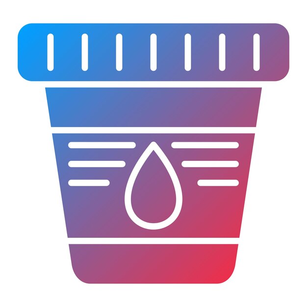 Imagen vectorial del icono de la prueba de orina Se puede utilizar para el chequeo de salud