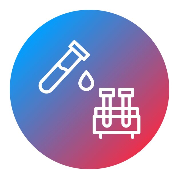 Imagen vectorial del icono de la prueba de sangre Se puede utilizar para la tuberculosis