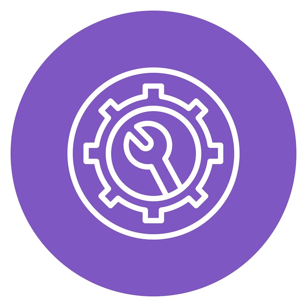 Imagen vectorial del icono de prueba del sistema Puede utilizarse para la garantía de calidad