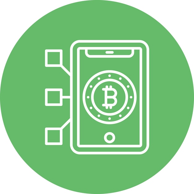 Imagen vectorial del icono de prueba de trabajo Se puede utilizar para la criptomoneda
