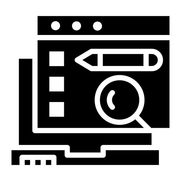 Imagen vectorial de icono de prueba de usabilidad Se puede utilizar para pruebas de software