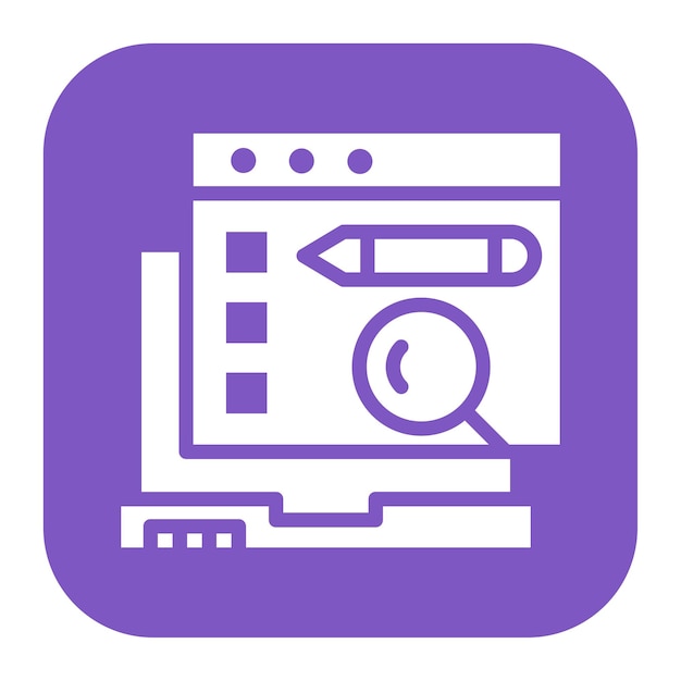 Imagen vectorial de icono de prueba de usabilidad Se puede utilizar para pruebas de software