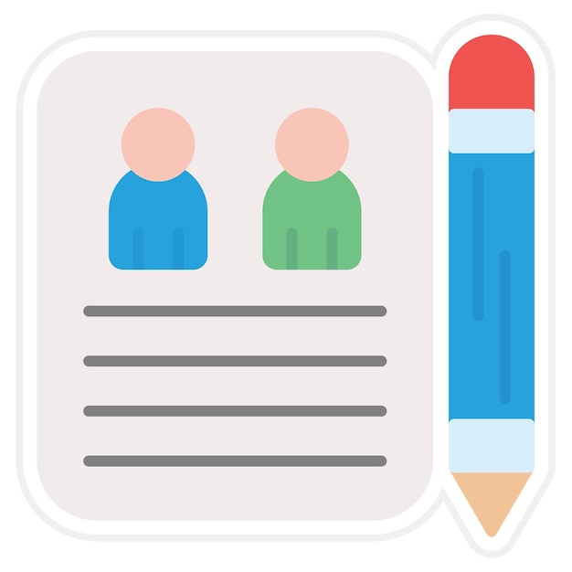 Imagen vectorial del icono de la publicación del invitado Se puede utilizar para el marketing de influencers