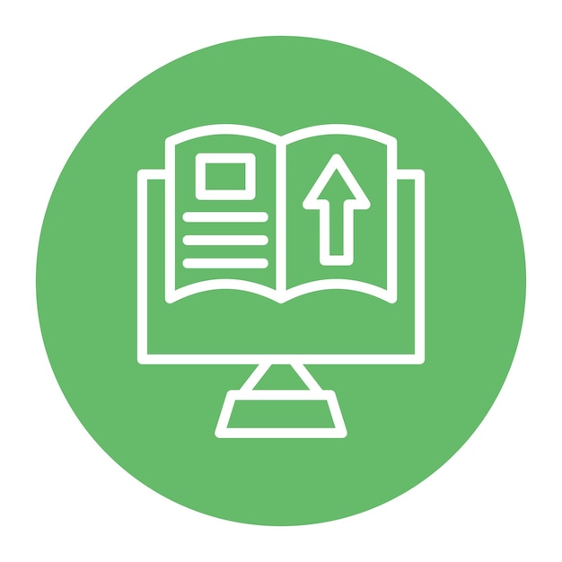 Imagen vectorial de icono de publicación Se puede utilizar para Literatura