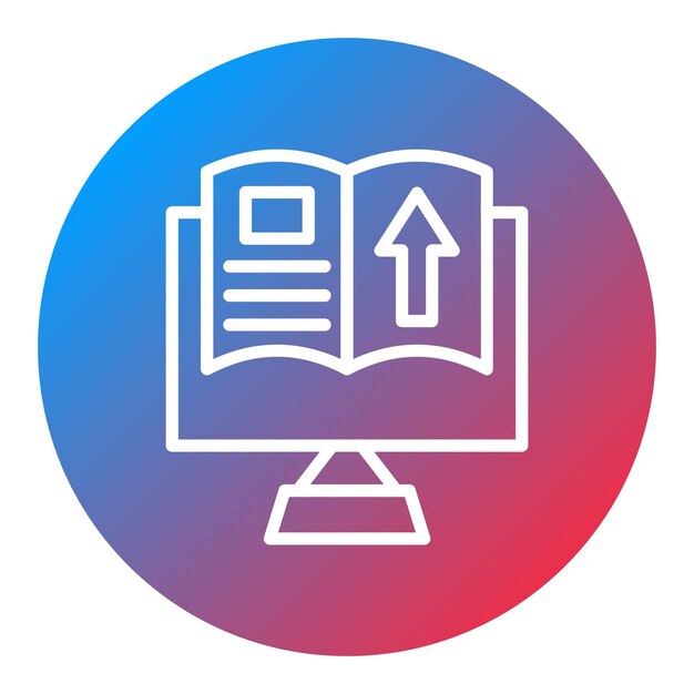 Imagen vectorial de icono de publicación Se puede utilizar para Literatura