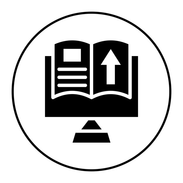 Imagen vectorial de icono de publicación Se puede utilizar para Literatura
