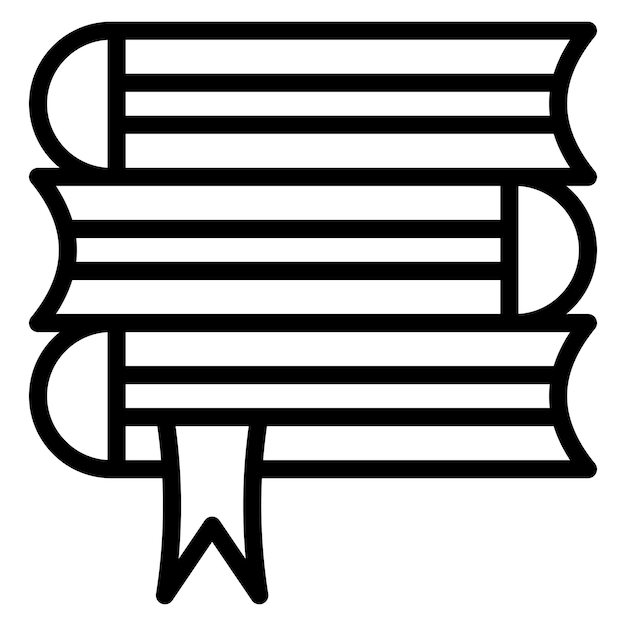 Imagen vectorial del icono de las publicaciones Puede utilizarse para el currículum vitae