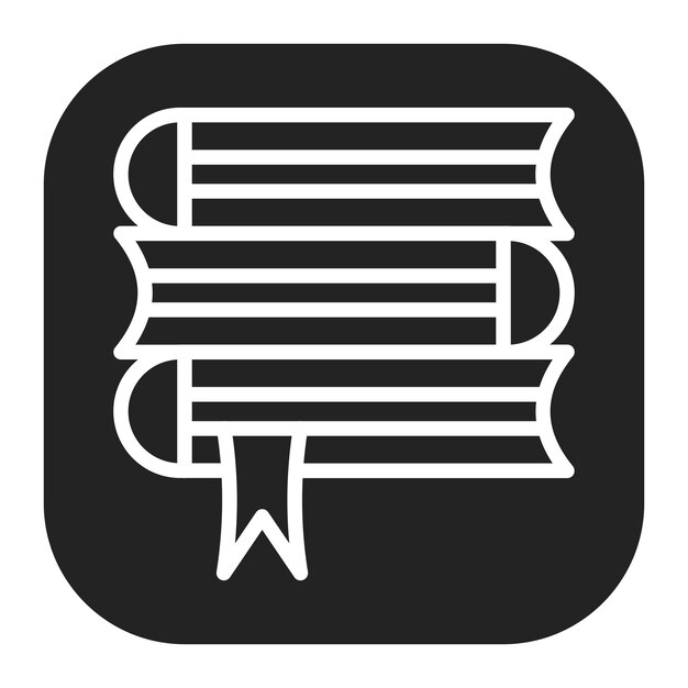Imagen vectorial del icono de las publicaciones Puede utilizarse para el currículum vitae
