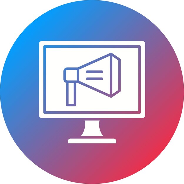 Imagen vectorial de icono de publicidad Se puede utilizar para el emprendimiento