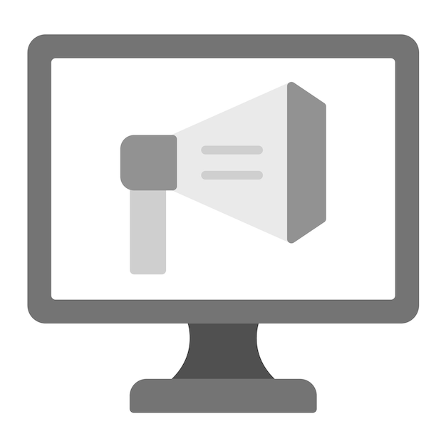 Imagen vectorial de icono de publicidad Se puede utilizar para el emprendimiento