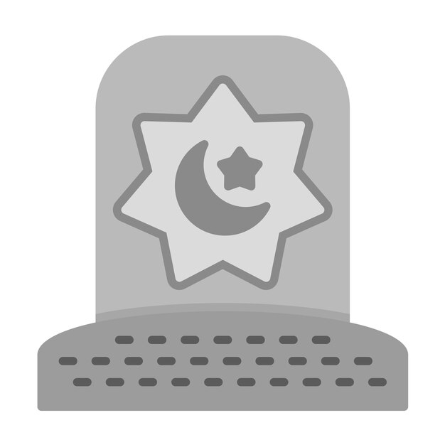La imagen vectorial del icono se puede usar para el funeral de la tumba