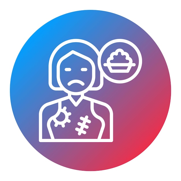 Imagen vectorial de icono Se puede usar para hambre sin hogar