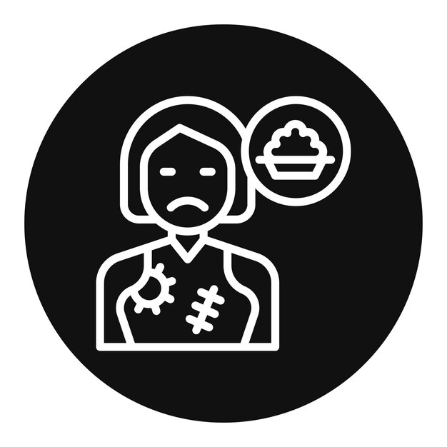 Imagen vectorial de icono Se puede usar para hambre sin hogar