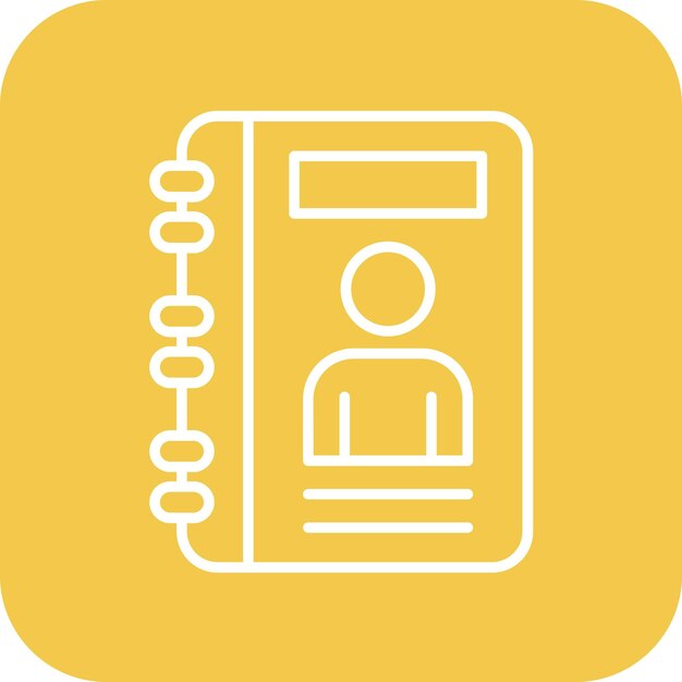 La imagen vectorial del icono se puede utilizar para la biblioteca del diario