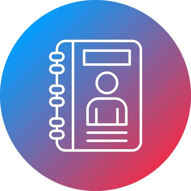 La imagen vectorial del icono se puede utilizar para la biblioteca del diario