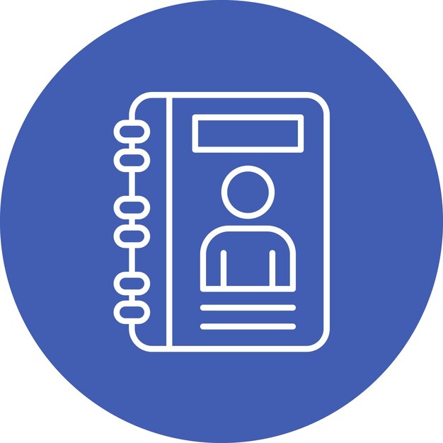 La imagen vectorial del icono se puede utilizar para la biblioteca del diario