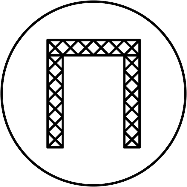 Imagen vectorial del icono de la puerta de Dubai Se puede usar para Dubai