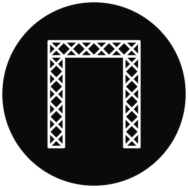 Imagen vectorial del icono de la puerta de Dubai Se puede usar para Dubai