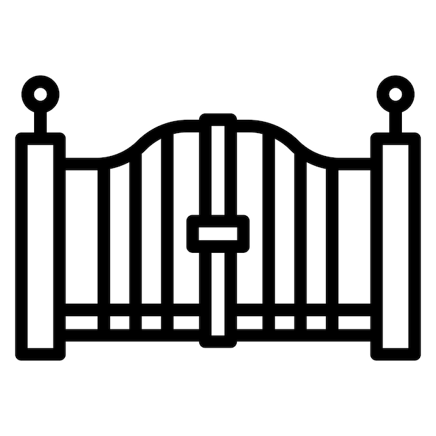 Imagen vectorial del icono de la puerta Se puede utilizar para el hogar de ancianos