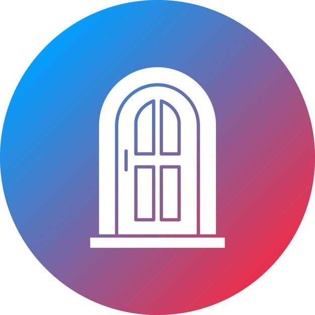 Imagen vectorial del icono de la puerta Se puede utilizar para el interior