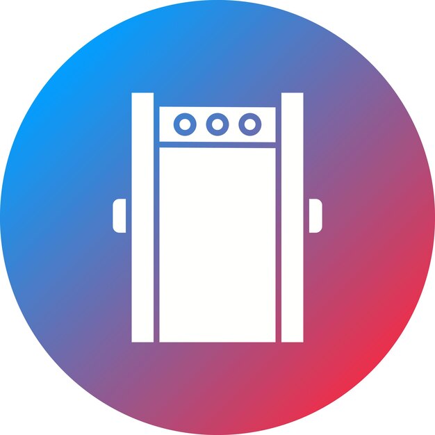 Imagen vectorial del icono de la puerta de seguridad Se puede utilizar para protección y seguridad