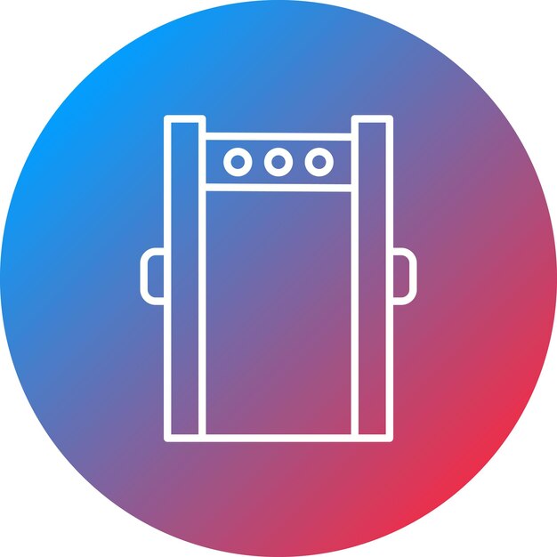 Imagen vectorial del icono de la puerta de seguridad Se puede utilizar para protección y seguridad