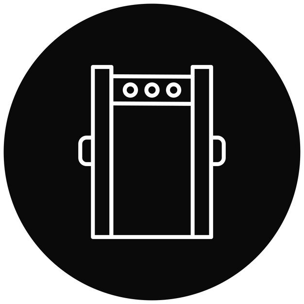 Imagen vectorial del icono de la puerta de seguridad Se puede utilizar para protección y seguridad