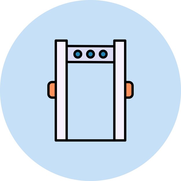 Vector imagen vectorial del icono de la puerta de seguridad se puede utilizar para protección y seguridad