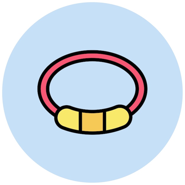Imagen vectorial del icono de la pulsera de la amistad Se puede usar para la amistad