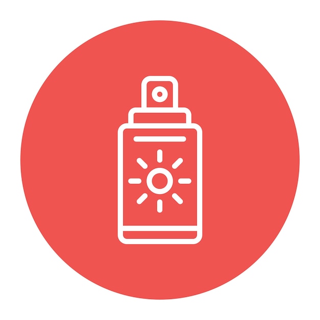 Imagen vectorial del icono de pulverización Se puede utilizar para la protección solar