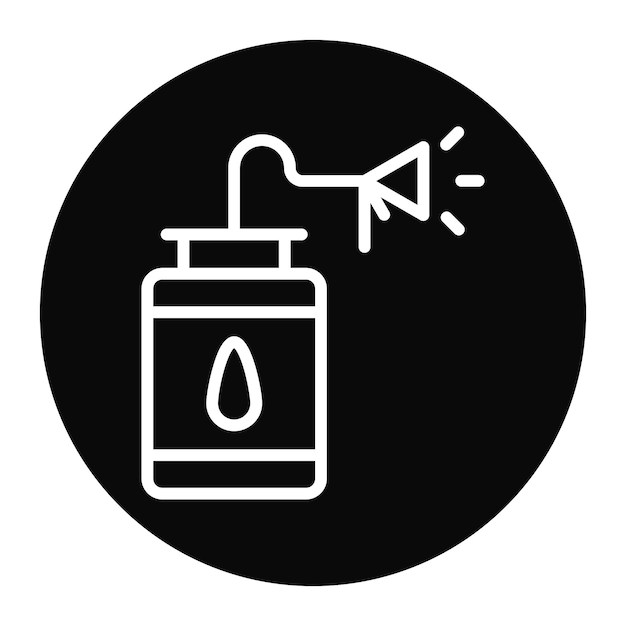 Imagen vectorial del icono del pulverizador Se puede utilizar para la ciencia