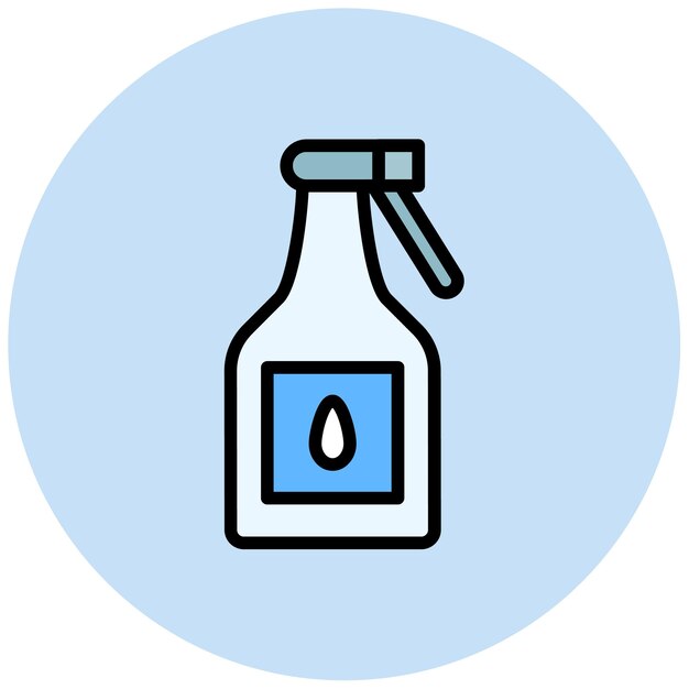 Imagen vectorial del icono del pulverizador Se puede utilizar para la lavandería