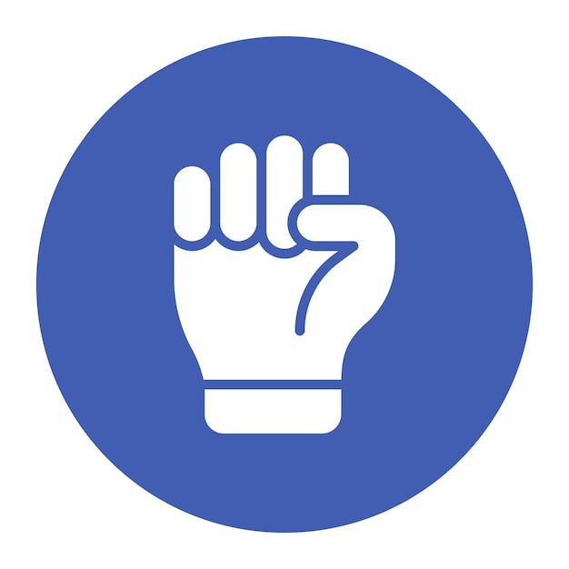 Imagen vectorial del icono del puño Puede utilizarse para los Derechos Humanos