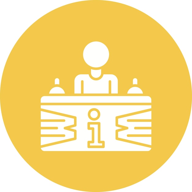 Imagen vectorial de icono de punto de información Puede utilizarse para viajes