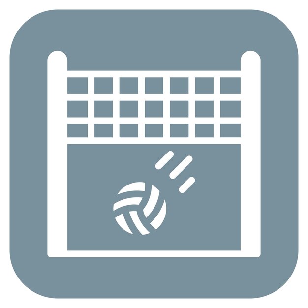 Imagen vectorial de icono de punto Se puede usar para voleibol