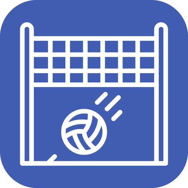Imagen vectorial de icono de punto Se puede usar para voleibol