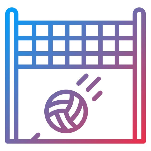 Imagen vectorial de icono de punto Se puede usar para voleibol
