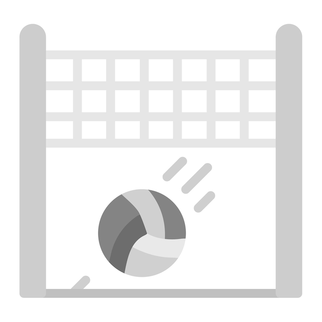 Imagen vectorial de icono de punto Se puede usar para voleibol
