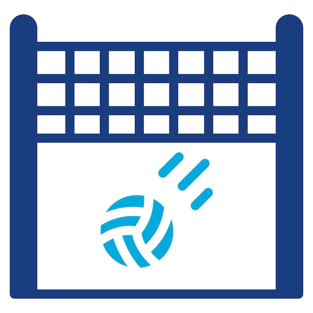 Imagen vectorial de icono de punto Se puede usar para voleibol