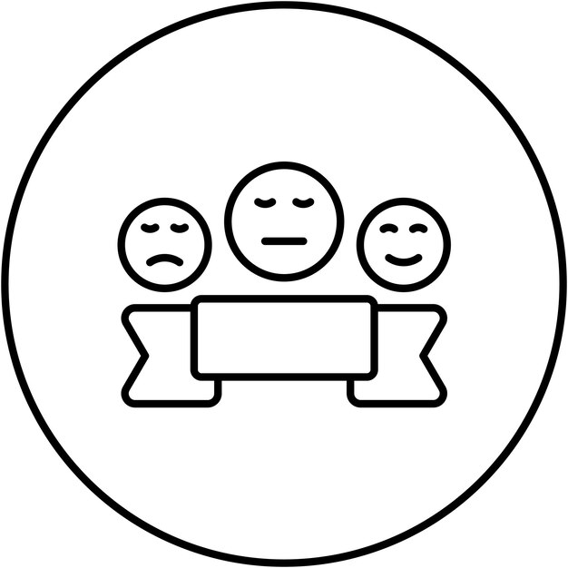 Imagen vectorial del icono de puntuación Se puede utilizar para la retroalimentación del cliente