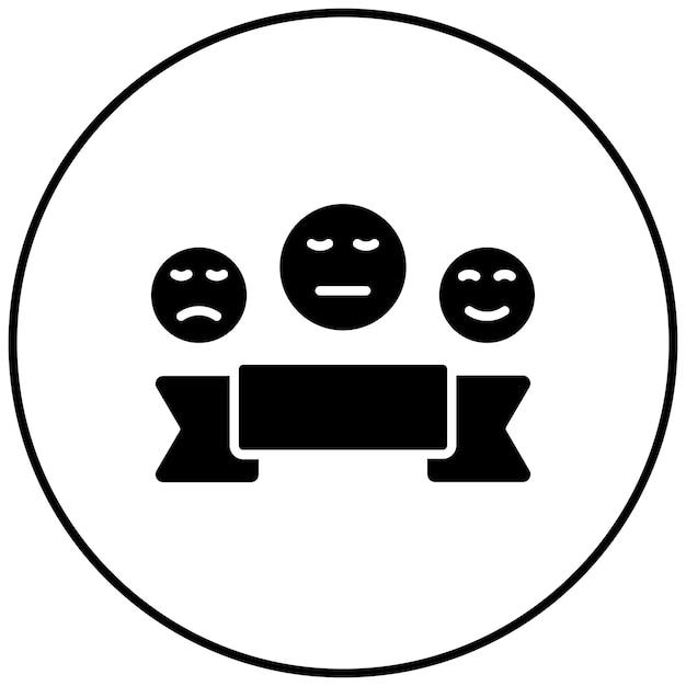 Imagen vectorial del icono de puntuación Se puede utilizar para la retroalimentación del cliente