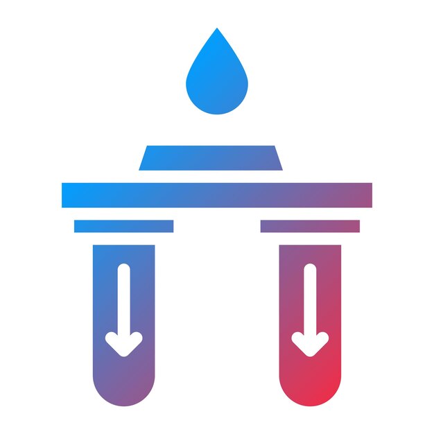 Imagen vectorial del icono de purificación del agua Se puede usar para la crisis del agua