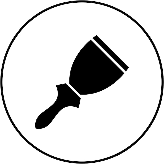 Imagen vectorial del icono de Putty Knife Se puede usar para mejoras para el hogar