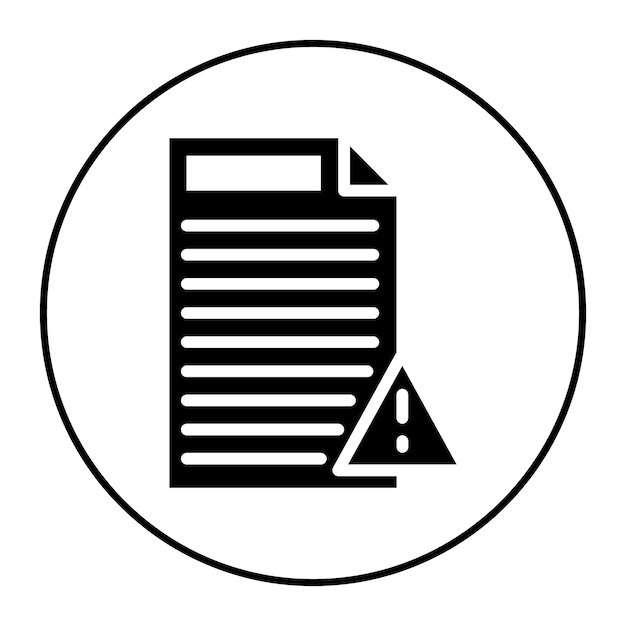 Imagen vectorial del icono de la queja Se puede utilizar para el cumplimiento y la regulación