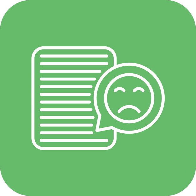 Imagen vectorial del icono de la queja Puede utilizarse para el RGPD
