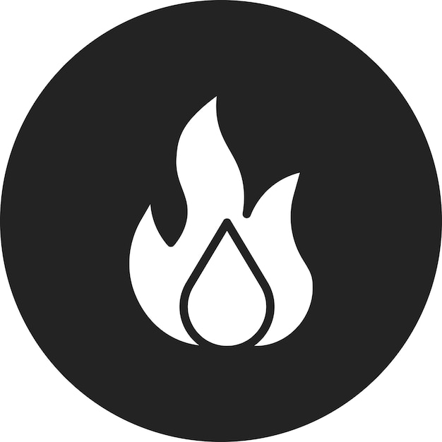 Imagen vectorial del icono de la quemadura Se puede utilizar para las quemaduras de la piel